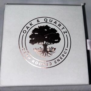 18 inch sterling silver chain. With star shaped stone. Oak & Quartz brand